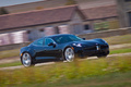 Fisker Karma noir 3/4 avant droit filé penché 3