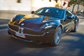 Fisker Karma noir 3/4 avant gauche travelling penché 3