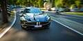 Fisker Karma noir face avant travelling 3