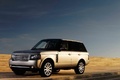 Range Rover beige 3/4 avant gauche