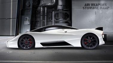 SSC Tuatara - blanc - profil gauche