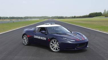 Lotus Evora Carabinieri 3/4 avant droit piste