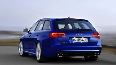 Audi RS6 bleue 3/4 arrière G