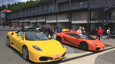 Spa Italia 2010 Ferrari F430 et Lamborghini Gallardo Supperlegera.