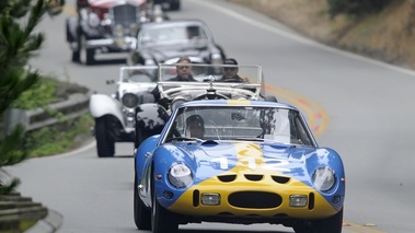 Ferrari 250 GTO, action face, bleu+jaune