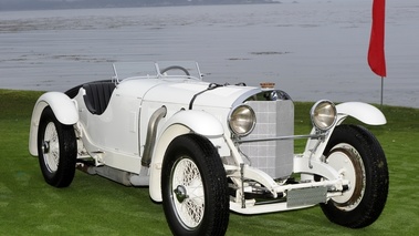 Mercedes-Benz speedster, blanc, 3-4 avd