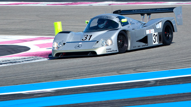 10 000 Tours du Castelet 2011 - Mercedes C11 gris 3/4 avant gauche filé penché