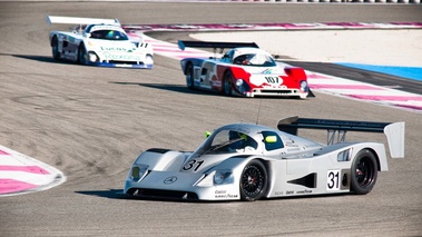 10 000 Tours du Castellet 2012 - Mercedes C11 gris 3/4 avant gauche