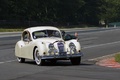 Autodrome Héritage Festival 2013 - Jaguar XK120 blanc 3/4 avant droit