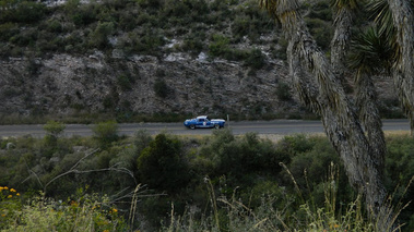 Ford Mustang Bleu, profil drt