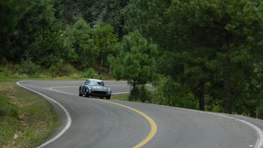 Mercedes 300 SL, noir, action face