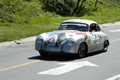 Porsche 356 grise, action, 3-4 avg