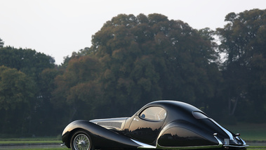 Talbot-Lago T150 SS noir 3/4 arrière gauche 