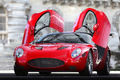 Chantilly Arts & Elégance 2015 - Zagato Mostro rouge 3/4 avant gauche portes ouvertes