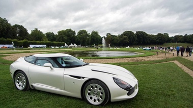 Chantilly Arts & Elégance 2016 - Alfa Romeo TS3 blanc profil