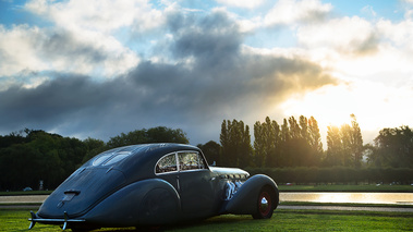 Chantilly Arts & Elégance 2017 - Delage bleu 3/4 arrière droit