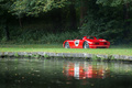 Chantilly Arts & Elégance 2017 - Ferrari 250P rouge 3/4 arrière gauche