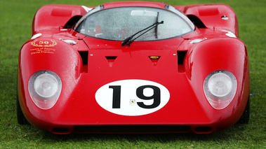 Chantilly Arts & Elégance 2017 - Ferrari 312P rouge face avant