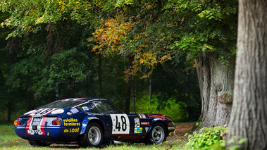 Chantilly Arts & Elégance 2017 - Ferrari 365 GTC/4 Daytona Gr. IV bleu 3/4 arrière droit