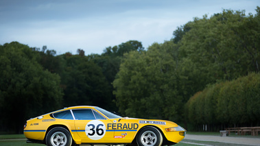 Chantilly Arts & Elégance 2017 - Ferrari 365 GTC/4 Daytona Gr. IV jaune profil