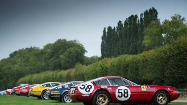 Chantilly Arts & Elégance 2017 - Ferrari 365 GTC/4 Daytona Gr. IV line-up