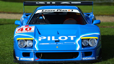 Chantilly Arts & Elégance 2017 - Ferrari F40 LM bleu face avant 2