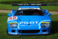 Chantilly Arts & Elégance 2017 - Ferrari F40 LM bleu face avant 2