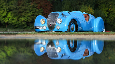 Chantilly Arts & Elégance 2017 - Peugeot 402 Darl'Mat 3/4 avant gauche