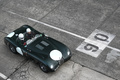 Coupes de Printemps 2013 - Jaguar Type C vert 3/4 avant droit vue de haut