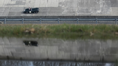 Coupes de Printemps 2013 - Jaguar XK120 Roadster vert profil