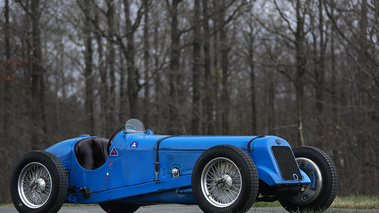 Delage 1500 GP bleu 3/4 avant droit