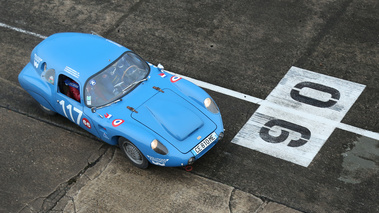 Coupes de Printemps 2015 - ancienne bleu 3/4 avant droit vue de haut