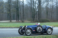 Coupes de Printemps 2016 - Bugatti Type 51 bleu 3/4 avant gauche