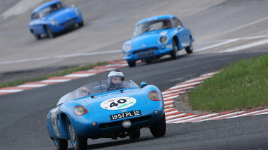 Coupes de Printemps 2016 - Panhard bleu 3/4 avant droit penché