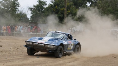 Chevrolet Corvette Stingray, bleu, action 3-4 avg