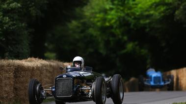 Goodwood Festival of Speed 2017 - Delage noir 3/4 avant gauche