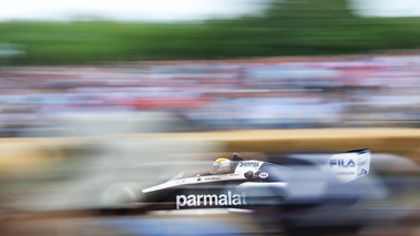 Goodwood Festival of Speed 2017 - F1 noir 3/4 arrière filé