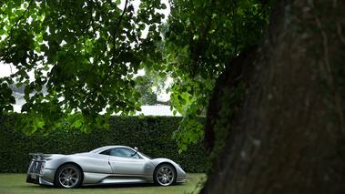 Goodwood Festival of Speed 2017 - Pagani Zonda C12S gris 3/4 arrière droit