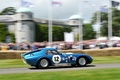 Ac Cobra Coupé, bleu, profil droit