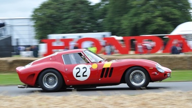 Ferrari 250 GTO, rouge, profil drt