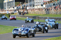 Jaguar D Type, bleu, action 3-4 avg