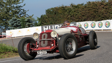 Grand Prix de Montreux 2012 - Alfa Romeo 8C 2900 Monza rouge 3/4 avant gauche penché