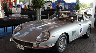 Grand Prix de Montreux 2012 - Ferrari 275 GTB gris 3/4 avant gauche