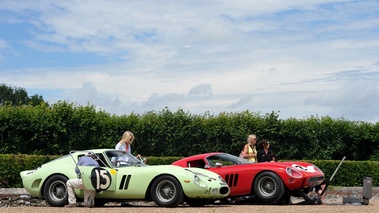 GTO Tour 2012 - Ferrari 250 GTO vert & rouge 3/4 avant droit