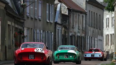 GTO Tour 2012 - Ferrari 250 GTO x3 face arrière