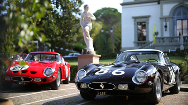 GTO Tour 2017 - Ferrari 250 GTO noir/blanc 3/4 avant gauche