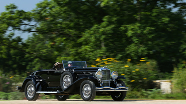 Hampton Court Palace Concours of Elegance 2017 - ancienne noir 3/4 avant droit filé