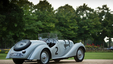 Hampton Court Palace Concours of Elegance 2017 - BMW 328 Mille Miglia gris 3/4 arrière droit