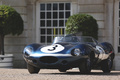 Hampton Court Palace Concours of Elegance 2017 - Jaguar Type D bleu 3/4 avant gauche 2