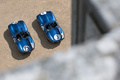 Hampton Court Palace Concours of Elegance 2017 - Jaguar Type D bleu vue de haut